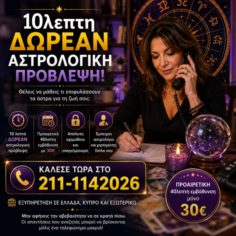 Δωρεάν Αστρολογική πρόβλεψη από ελλάδα και εξωτερικό