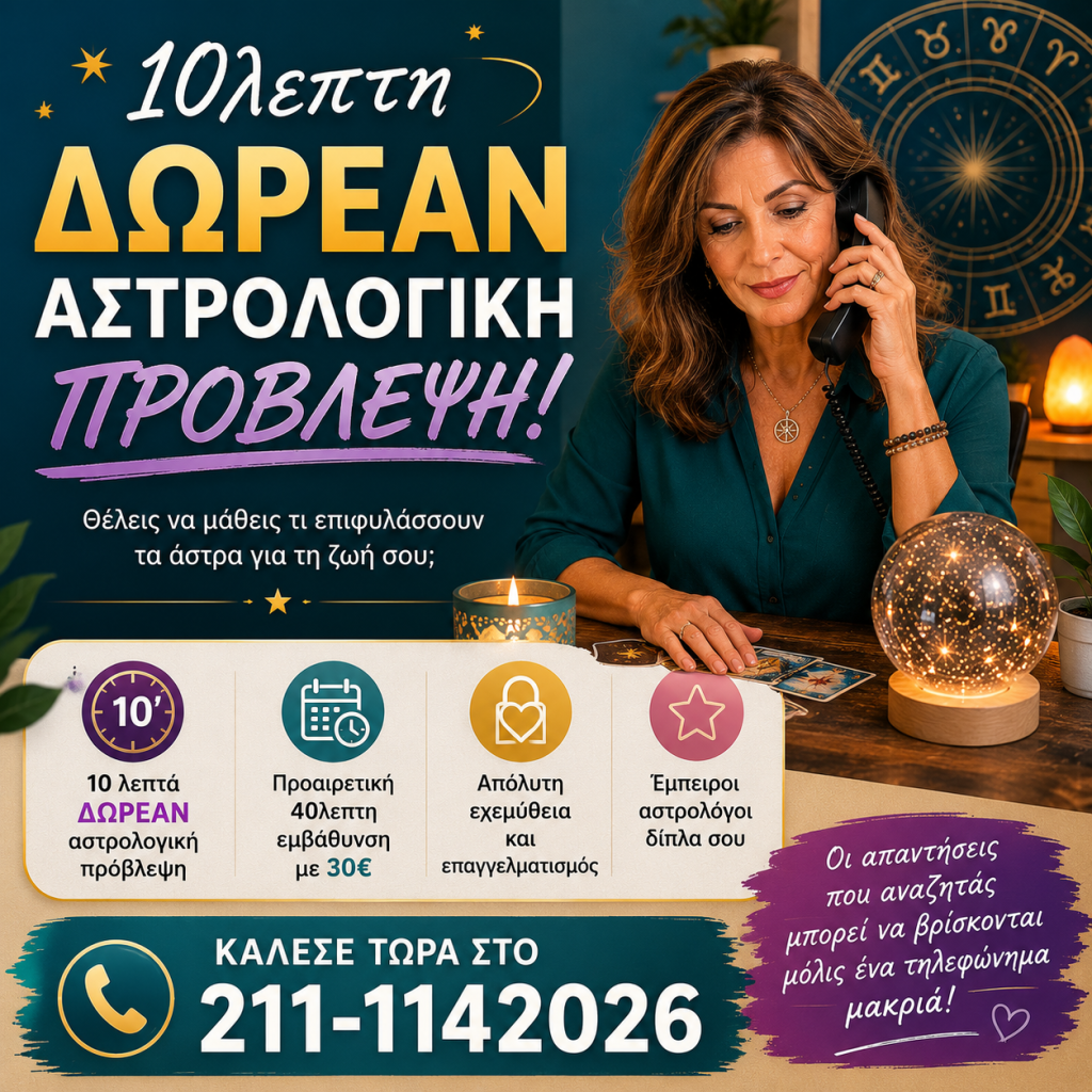 Δωρεάν Αστρολογική Πρόβλεψη